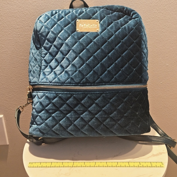 Bebe Blue Quilted Backpack - Picture 8 of 14